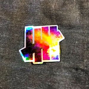 Keeping Score Metallic Prismatic Rainbow Reflective Sticker